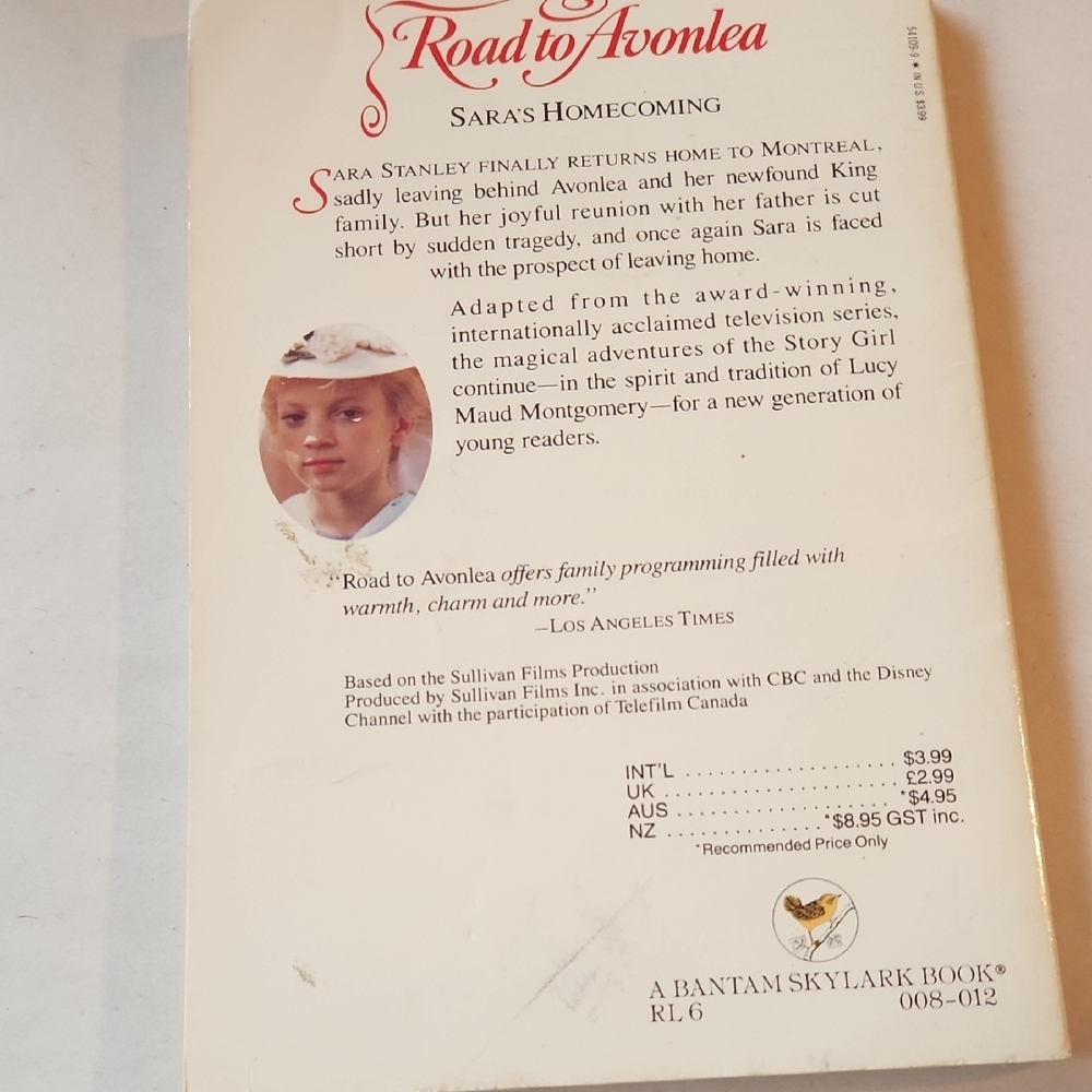 Road to Avonlea: Sara's Homecoming Book - Picture 2 of 7